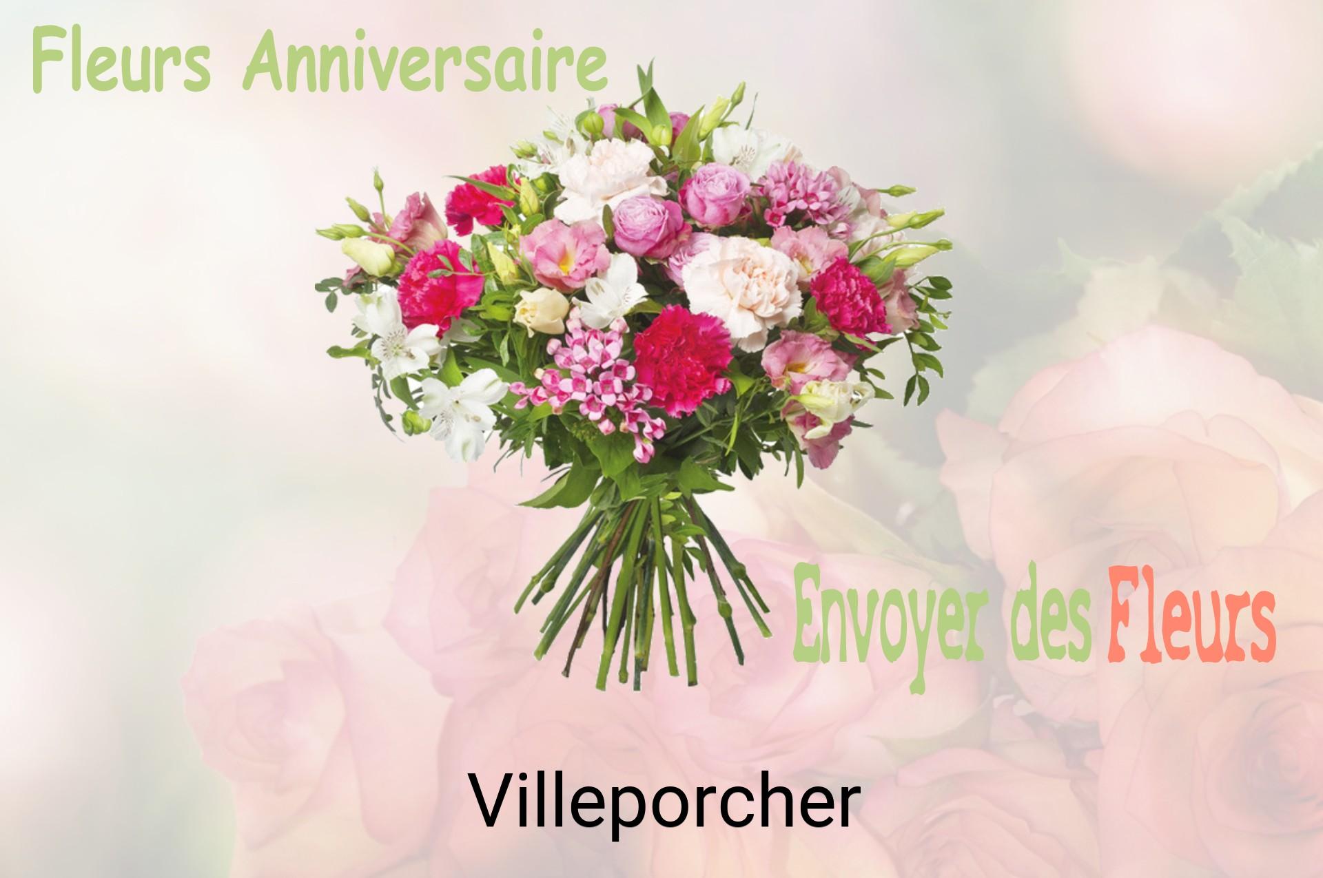 Bouquet de fleurs d’anniversaire livré à Villeporcher